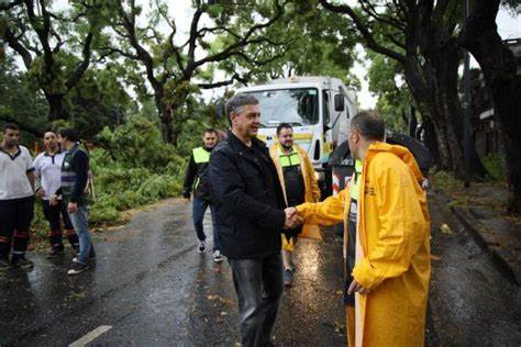 JORGE MACRI RECORRIÓ LAS ZONAS AFECTADAS POR EL TEMPORAL