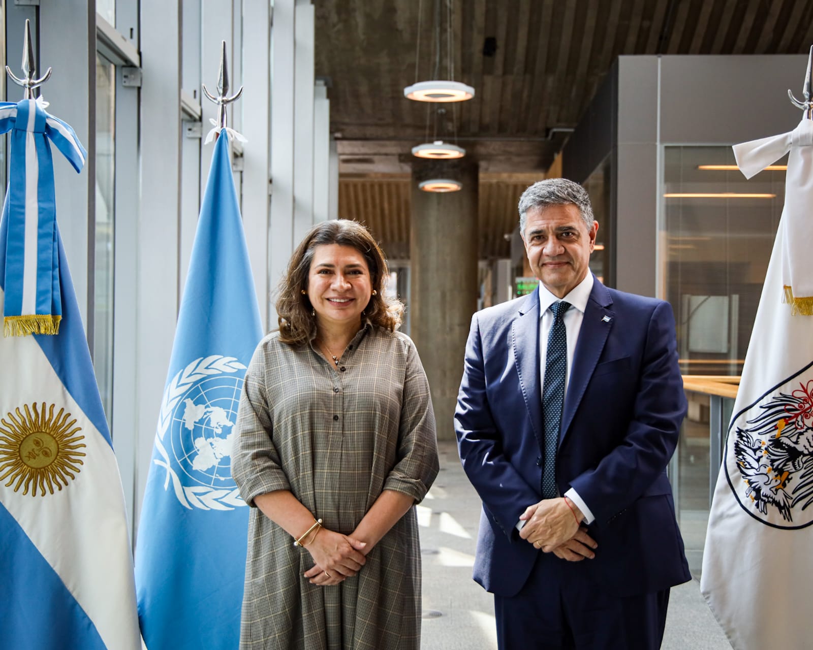 JORGE MACRI CON REPRESENTANTES DE LAS NACIONES UNIDAS