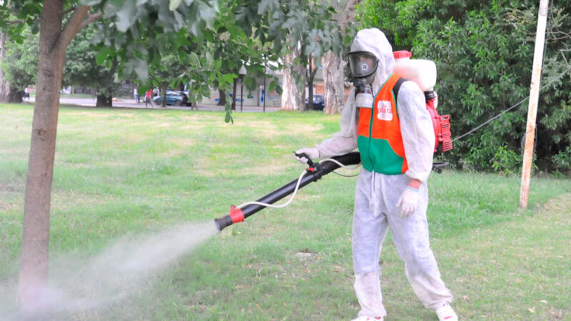 CONTINÚA LA DESINFECCIÓN CONTRA MOSQUITOS SILVESTRES EN PARQUES