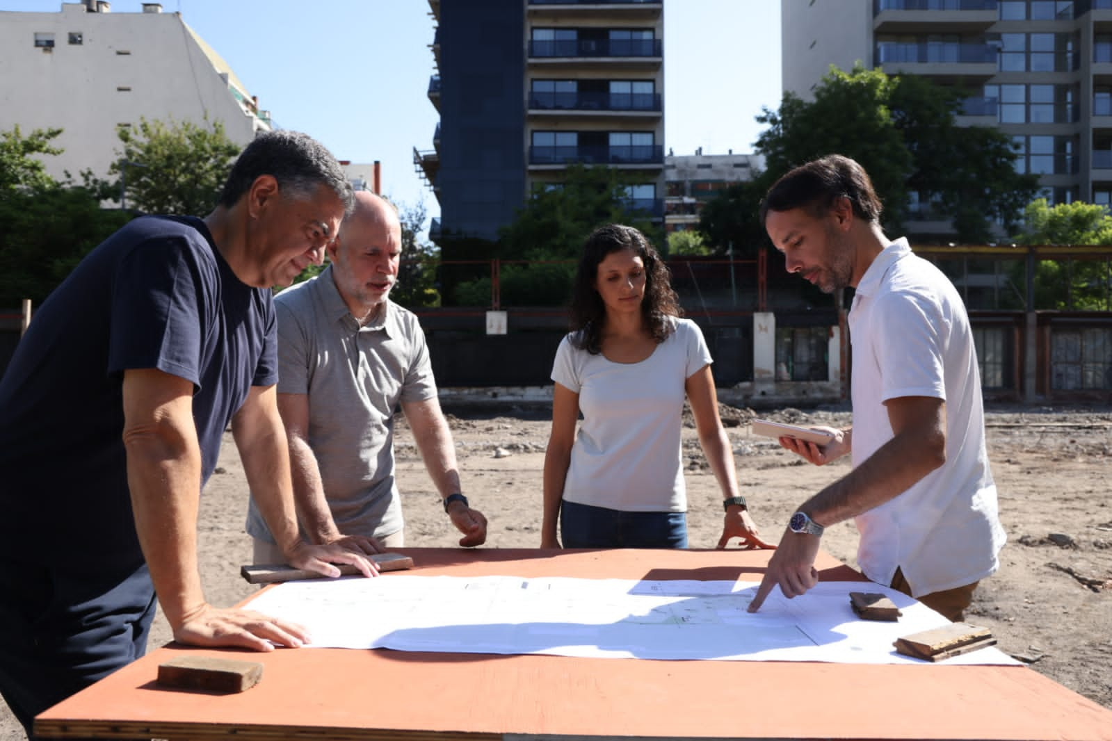 LARRETA VISITÓ EL PARQUE FERROVIARIO COLEGIALES