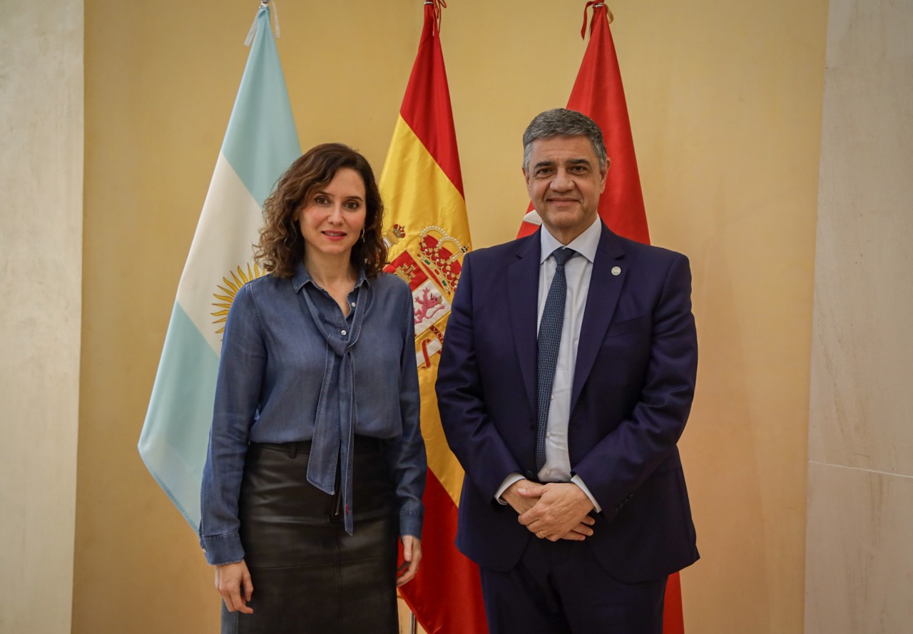 JORGE MACRI SE REUNIÓ CON LA PRESIDENTA DE LA COMUNIDAD DE MADRID