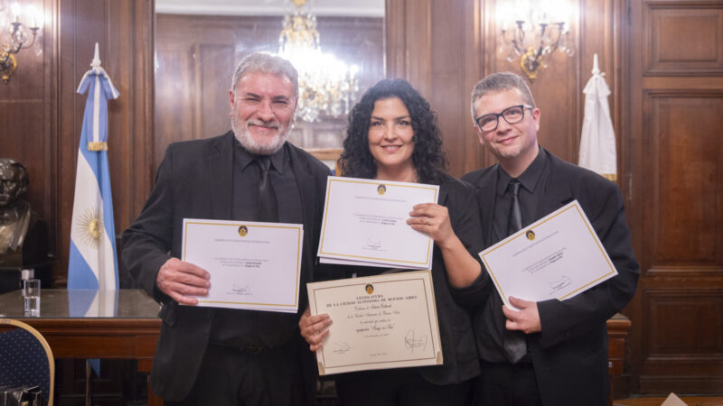 LA LEGISLATURA DECLARÓ DE INTERÉS A LA AGRUPACIÓN TANGO EN TRÍO