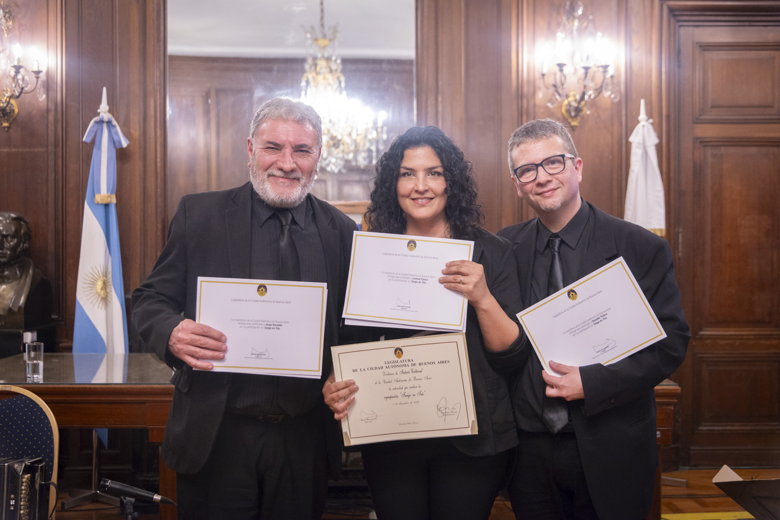 LA LEGISLATURA DECLARÓ DE INTERÉS A LA AGRUPACIÓN TANGO EN TRÍO