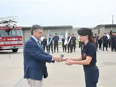 SE SUMARON 162 BOMBEROS A LA FUERZA EN LA CIUDAD