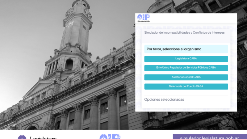 SIMULADOR DE CONFLICTO DE INTERESES EN LA LEGISLATURA PORTEÑA