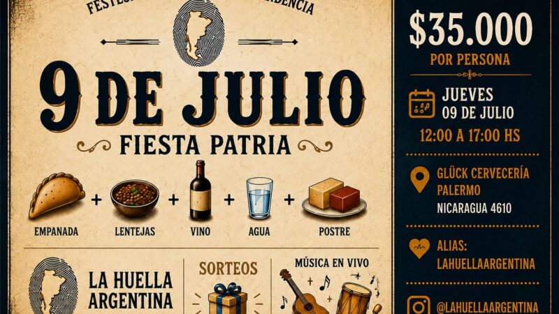 LA CERVECERÍA GLÜCK CELEBRA EL 9 DE JULIO A LO GRANDE