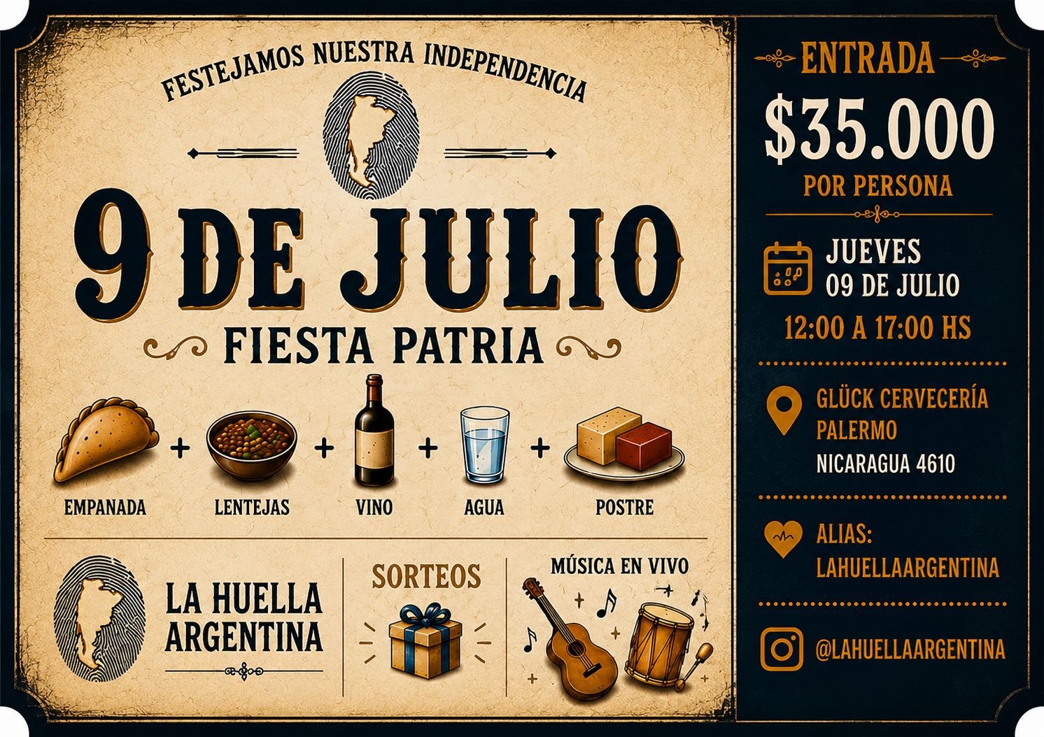 LA CERVECERÍA GLÜCK CELEBRA EL 9 DE JULIO A LO GRANDE