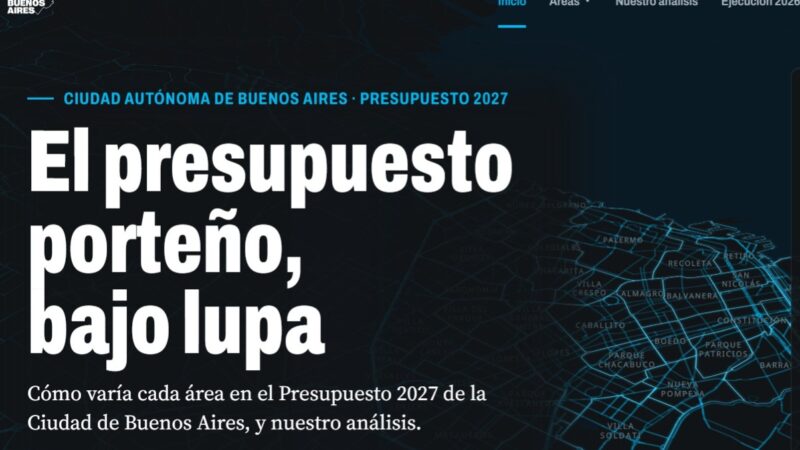 SE PODRÁ MONITOREAR EL PRESUPUESTO 2027 A TRAVÉS DE UN NUEVO PORTAL